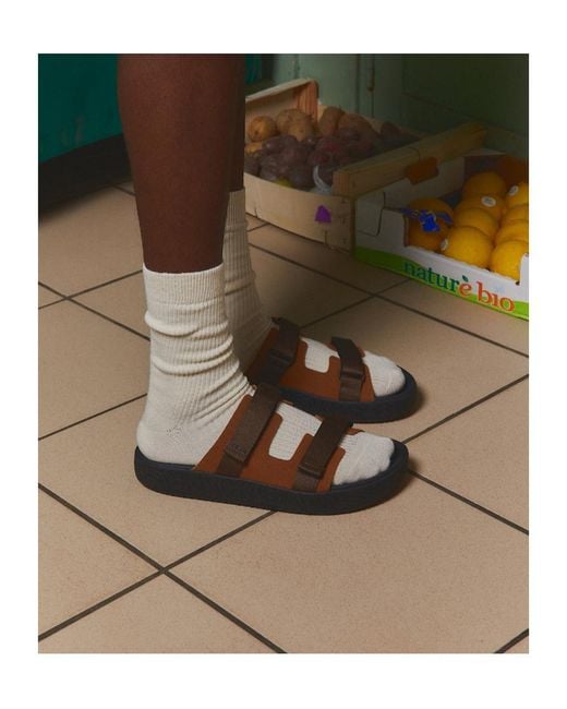 Veja Brown Arpoador Slide Sandals for men
