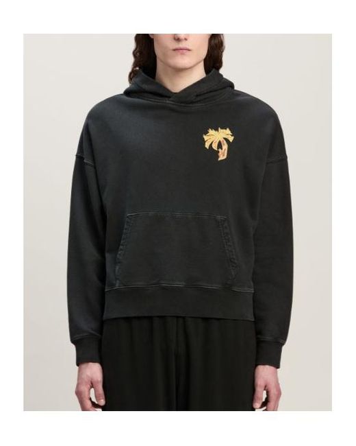 Palm Angels Black Sweatshirt for men
