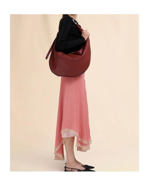Marni Brown Dot Medium Hobo Bag