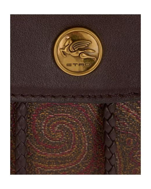 Etro Brown Essential Small Arnica Backpack