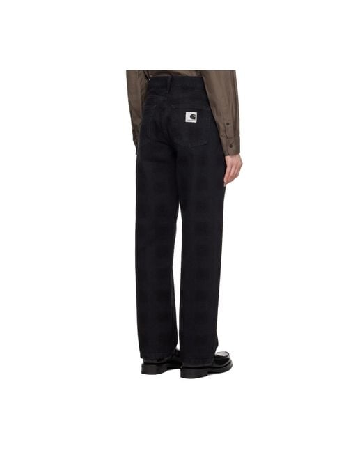 Carhartt Black Logo-Patch Jeans