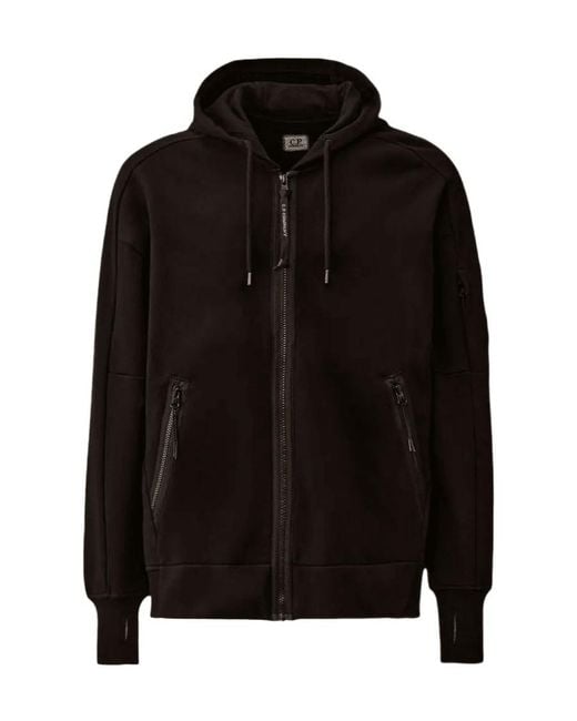C P Company Black Long-Sleeve Sweatshirt for men