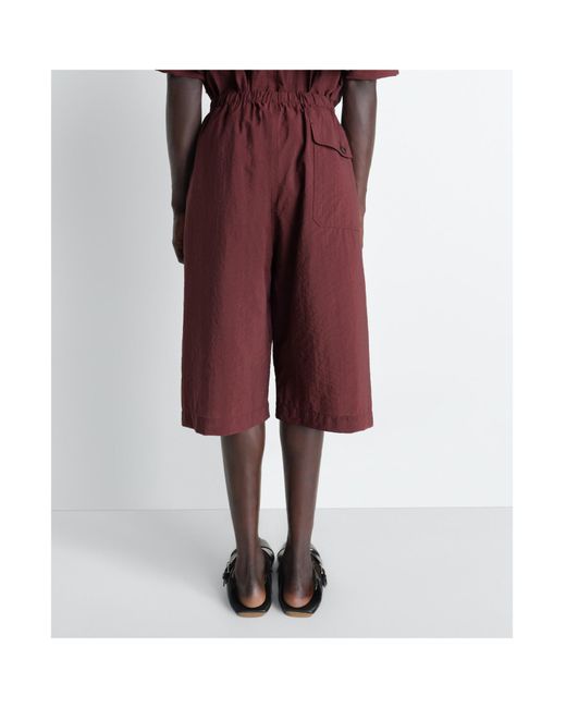 Lemaire Red Cargo Easy Shorts for men