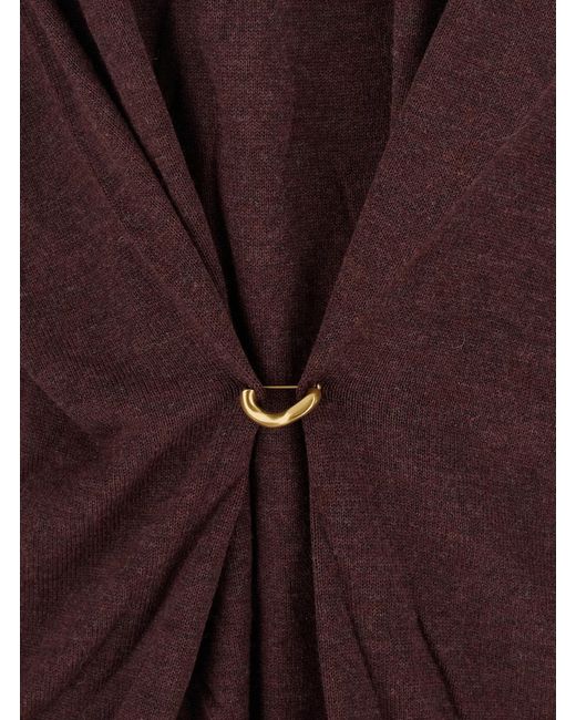 Isabel Marant Purple Chiraz Ring-Detailed Pullover