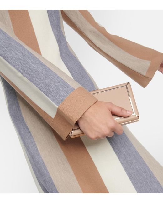 Gabriela Hearst Natural Quinlan Wool And Cashmere Blend Maxi Dress