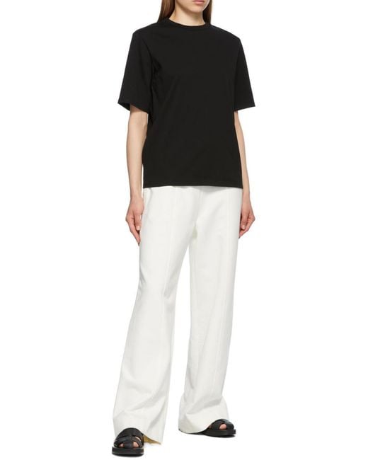 The Row Black Chiara Short-Sleeve Boxy T-Shirt