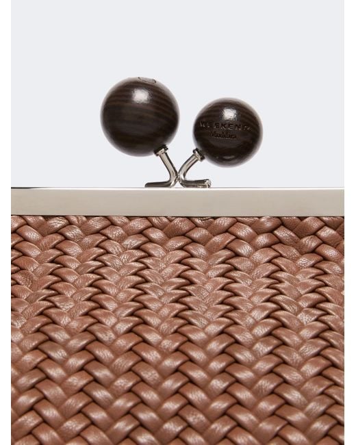 Weekend by Maxmara Brown Letter Detail Shoulder Bag