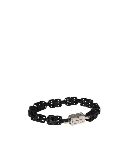 Givenchy White G Cube Bracelet for men