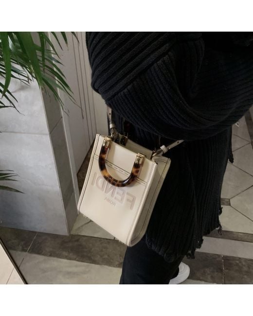 Fendi Natural Dove- Leather Mini-Bag