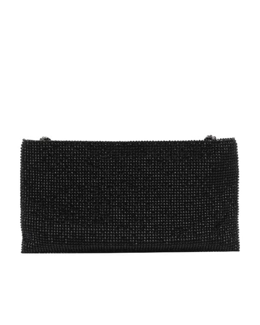Benedetta Bruzziches Black Die Another Day Embellished Zipped Shoulder Bag