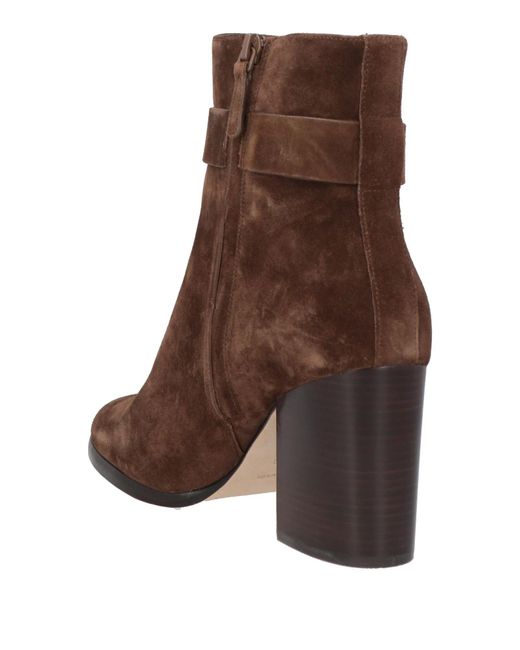 Tory Burch Brown Minimalist Suede Ankle Boots