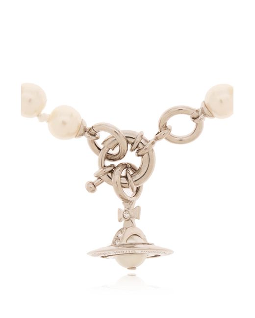 Vivienne Westwood White Logo Bracelet