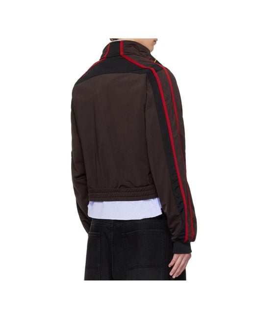 Martine Rose Blue Shrunken Track Jacket for men
