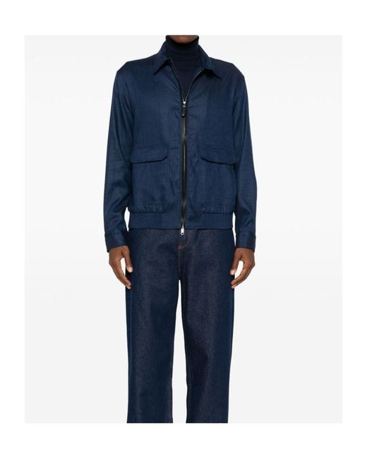 Brioni Blue Long Sleeve Jacket for men