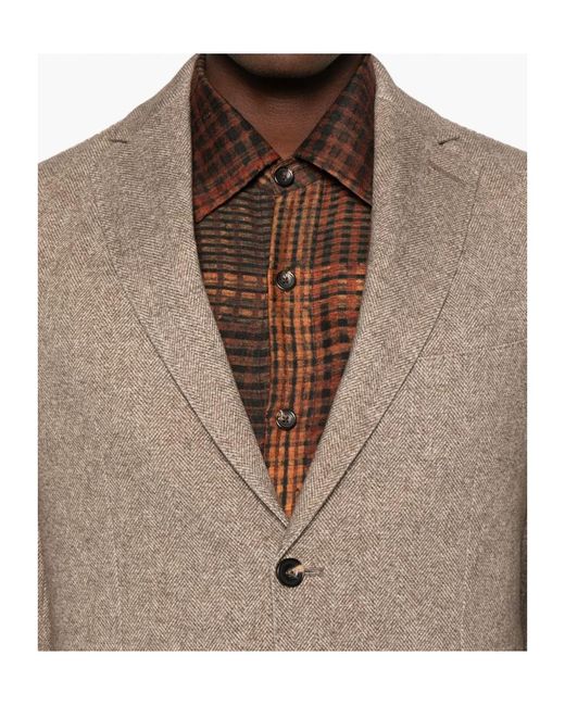 Circolo 1901 Brown Double-Breasted Blazer for men
