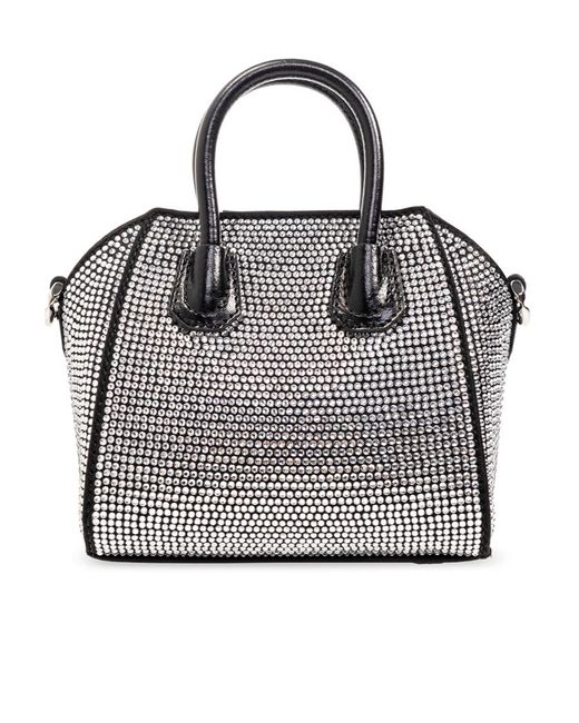 Givenchy Black Antigona Embellished Mini Top Handle Bag