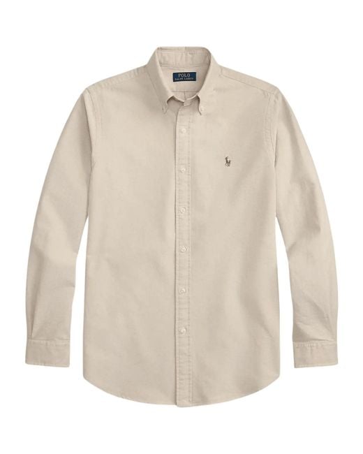 Polo Ralph Lauren White Long Sleeve Oxford Shirt for men