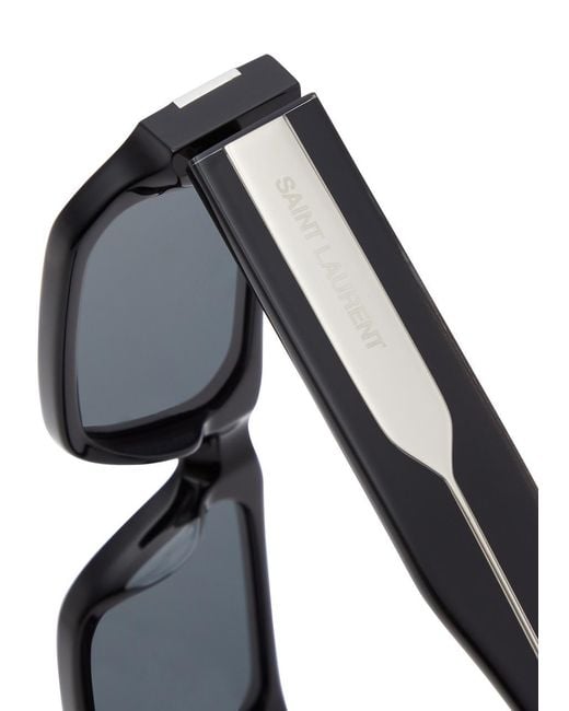 Saint Laurent Multicolor Rectangle-Frame Sunglasses for men