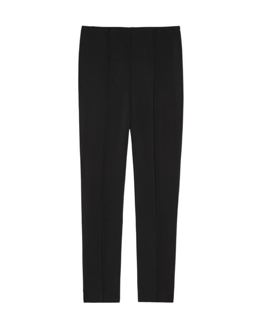 Rohe Black Pintuck Cigarette-Leg Woven Trousers