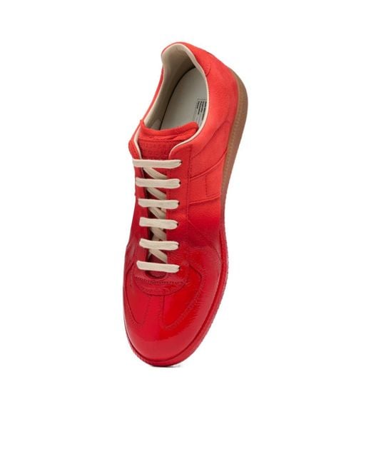Maison Margiela Red Replica Low-Top Sneakers for men