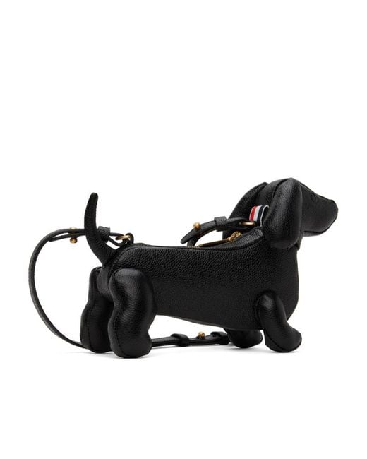 Thom Browne Black Hector Zipped Shoulder Bag
