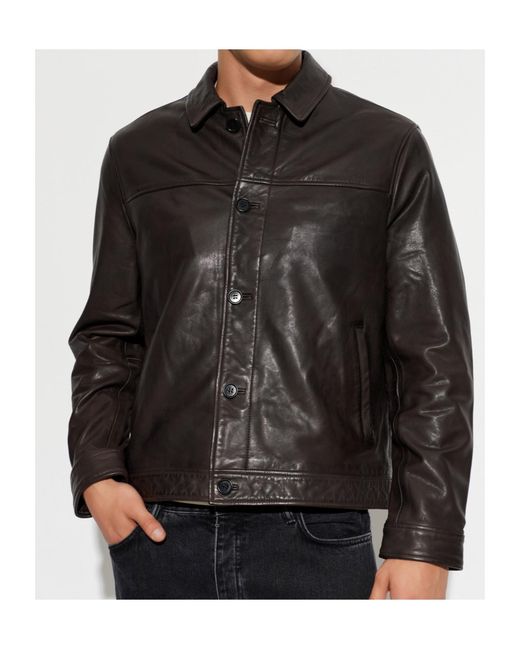 AllSaints Gray Nates Button-Up Jacket for men