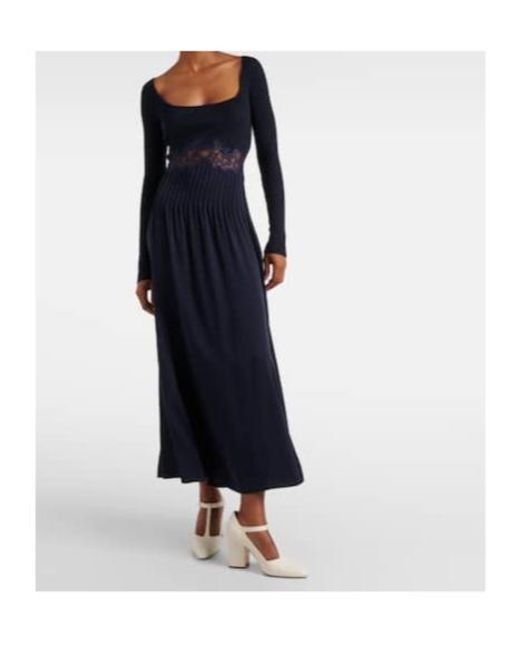 Gabriela Hearst Blue Prior Silk Maxi Dress
