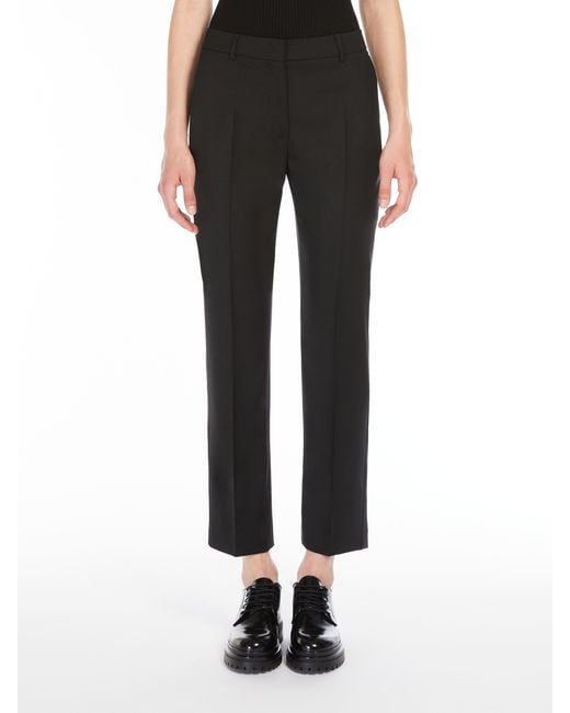 Weekend by Maxmara Black Wool Casual Pants
