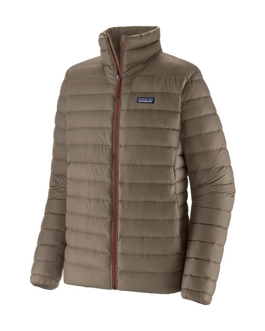 Patagonia Brown Long-Sleeved Down Jacket for men