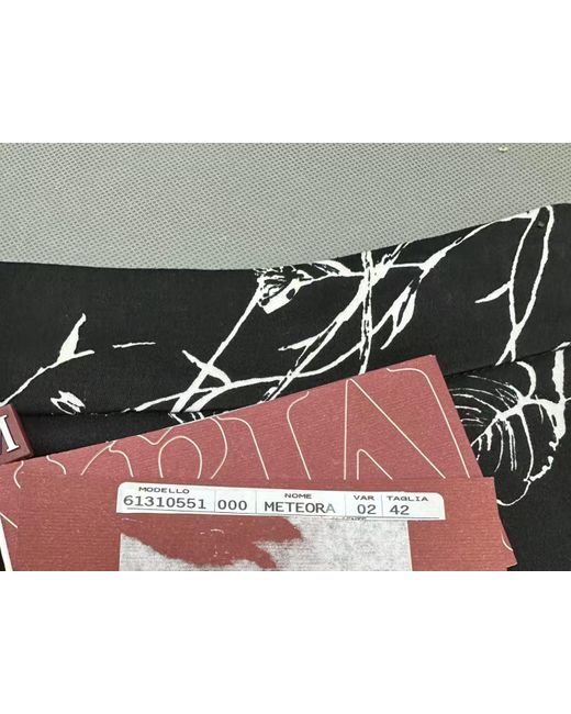 Max Mara Gray Patterned Casual Pants