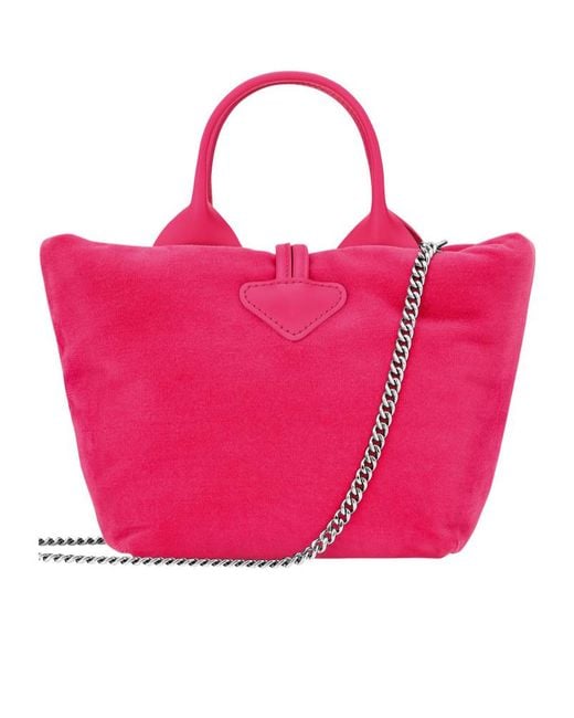Longchamp Pink Le Roseau Xs Handbag