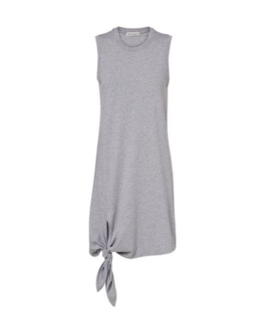 J.W. Anderson Gray Cotton Jersey Midi Dress