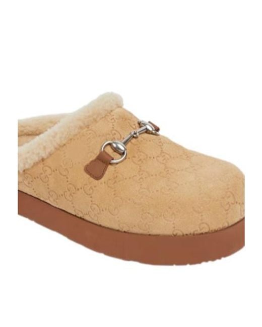 Gucci Brown Horsebit Mules for men