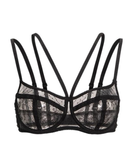 Dolce & Gabbana Black Lace Detailed Bra