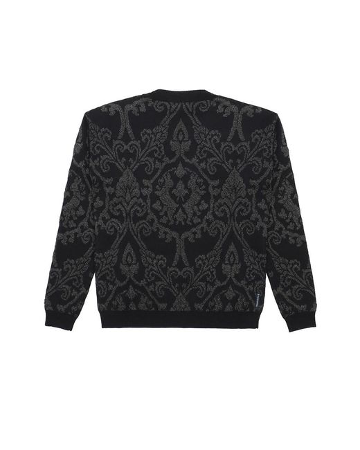 Armani Jeans Black Logo Knitted Pullover