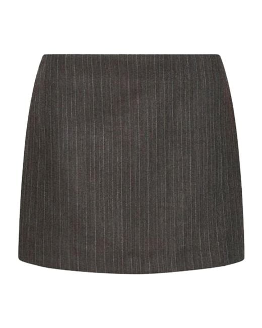 Marella Black Short Wool Skirt