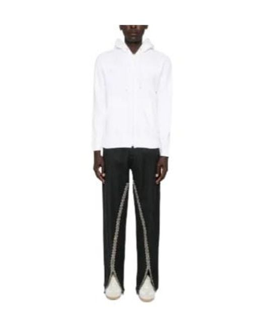 COMME DES GARÇONS PLAY White Hoodie With Signature Heart Appliqué for men