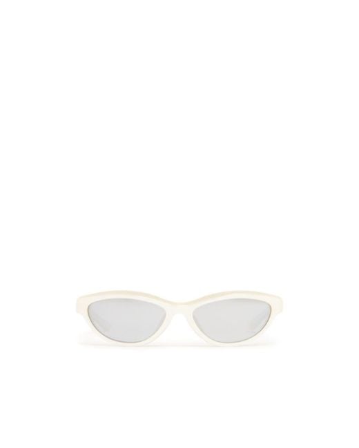 Jacquemus White Les Lunettes Curvo Sunglasses