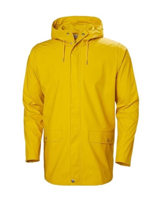 Helly Hansen Yellow Moss Raincoat for men
