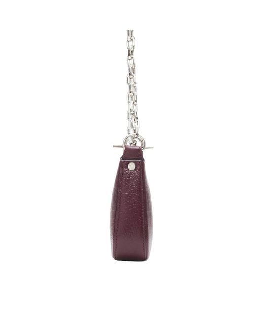 McQueen Purple T-Bar Mini Handbag