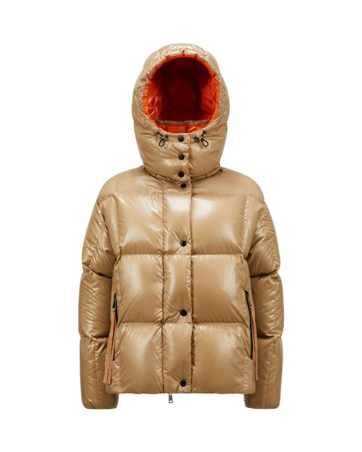 Moncler Brown Parana Hooded Puffer Jacket
