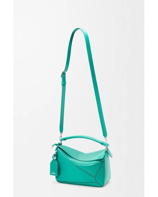 Loewe Green Small Featherlight Puzzle Bag