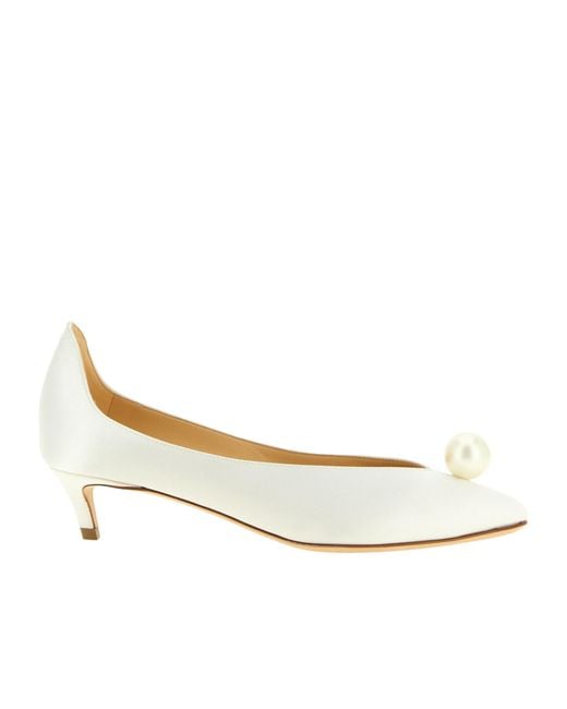 Magda Butrym White Pearl Pumps