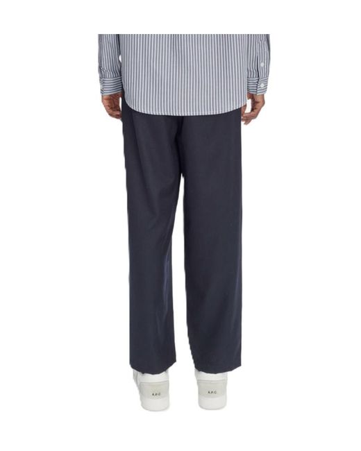 A.P.C. Blue Belt Loops Slacks for men