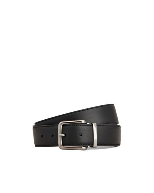 Tod's Black Adjustable Double-Sided Belt for men