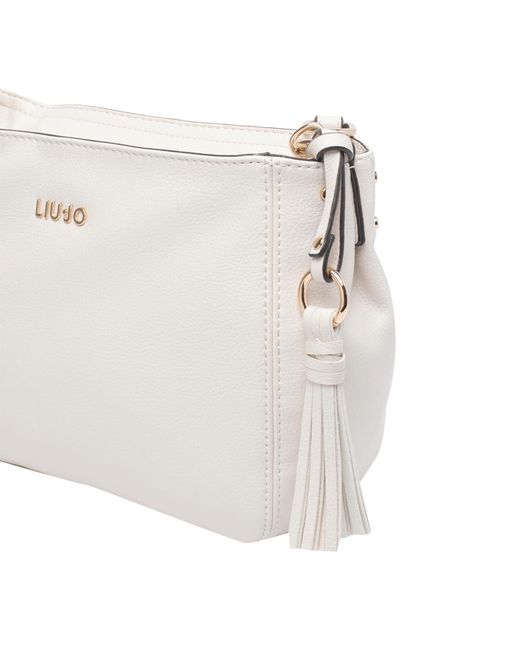 Liu Jo Natural Logo Lettering Shoulder Bag