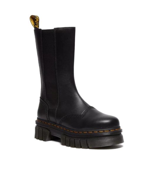 Dr. Martens Black Audrick High Chelsea Boots for men