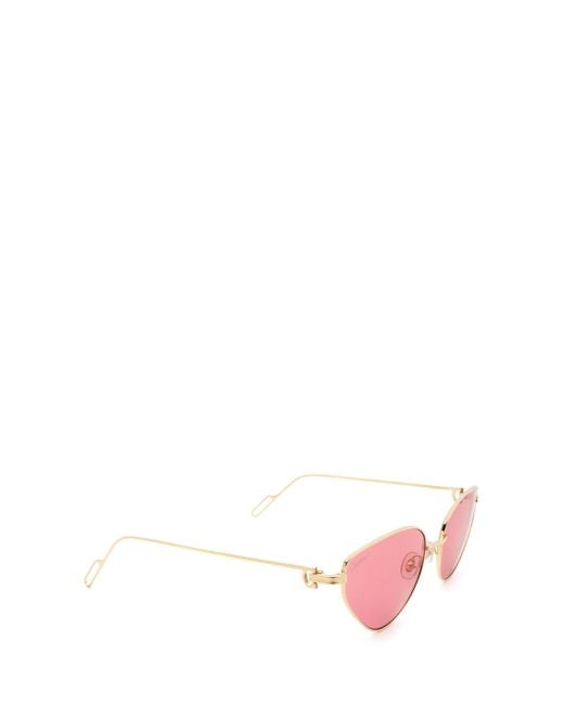 Cartier Pink Première De Cat-Eye Frame Sunglasses