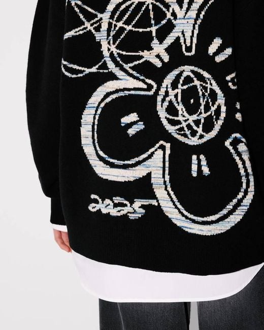 KENZO Black X Futura 2000 Genderless Cardigan for men