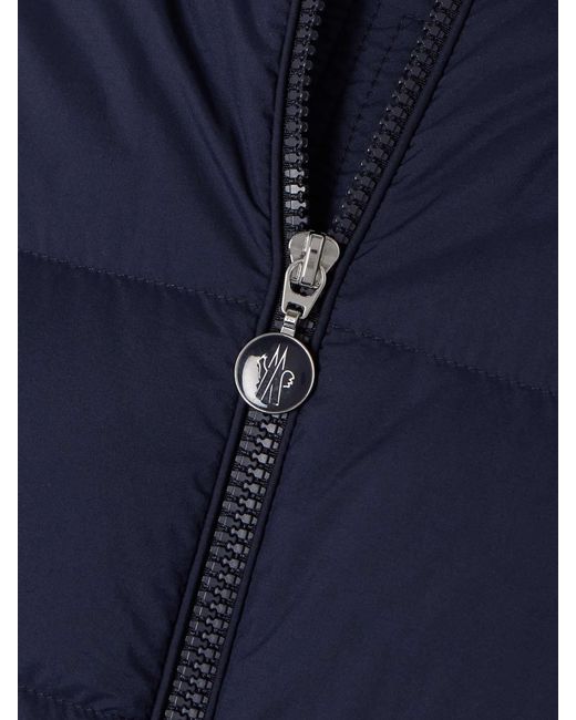 Moncler Blue Argo Bomber Puff Jacket